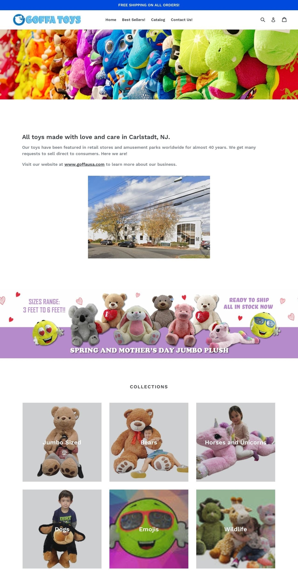 goffatoys.com shopify website screenshot
