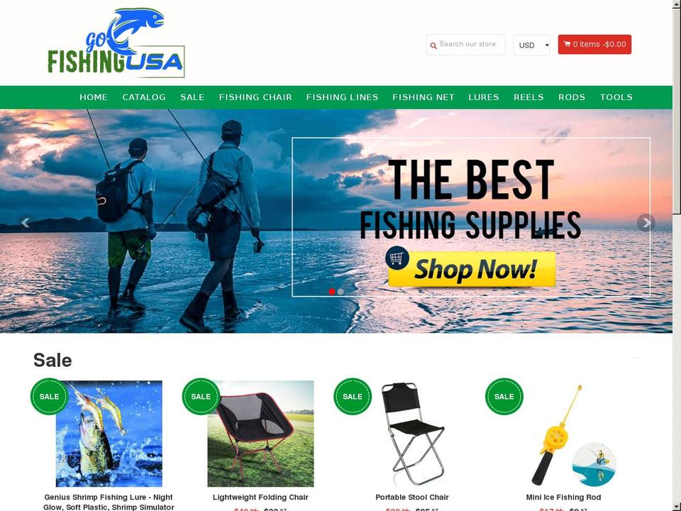 gofishingusa.com — Shopify storefront screenshot