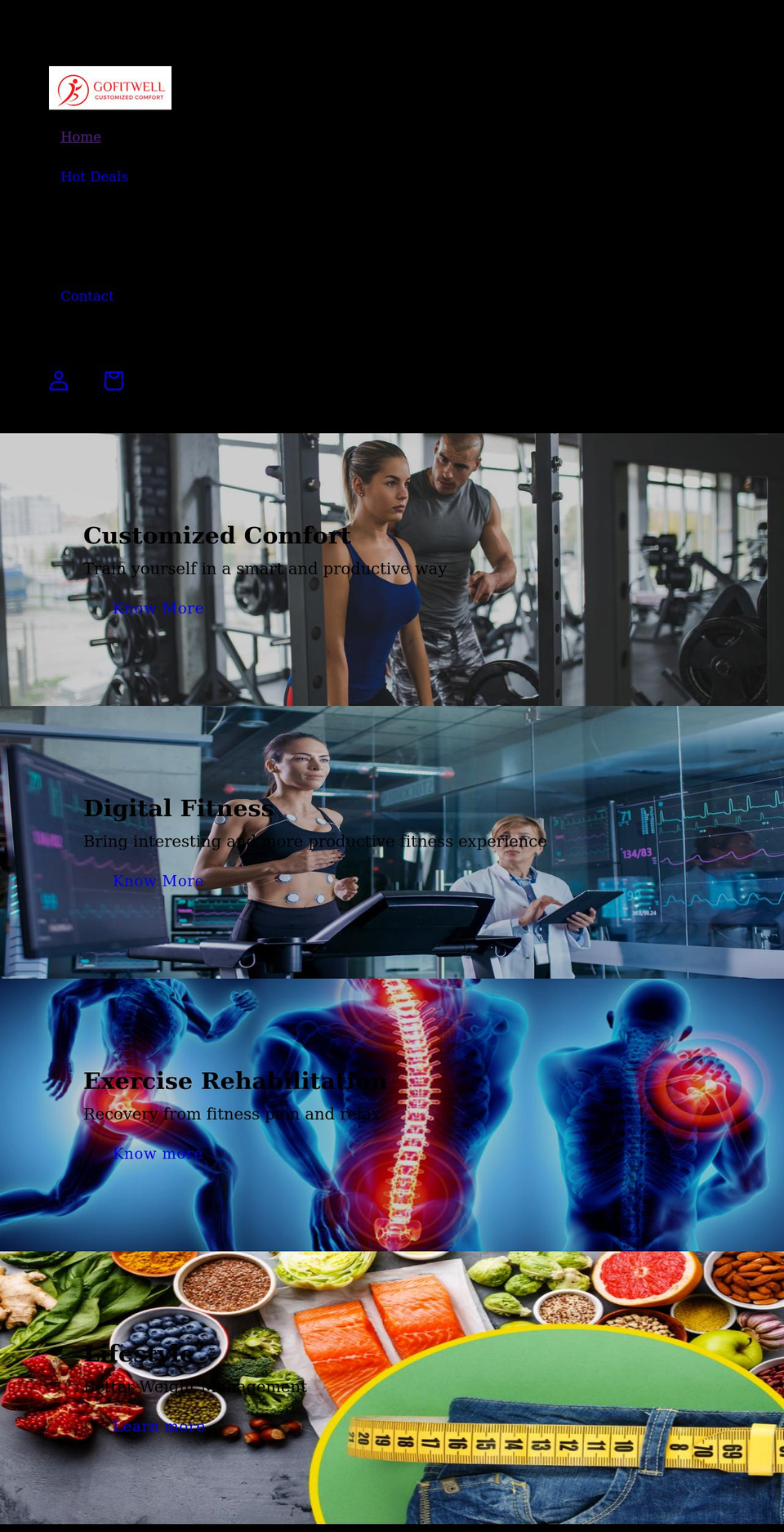 gofitwell.com shopify website screenshot
