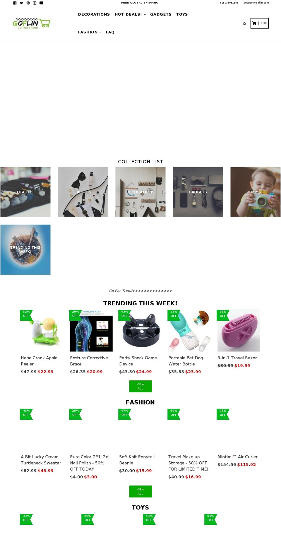 goflin.com — Shopify storefront screenshot