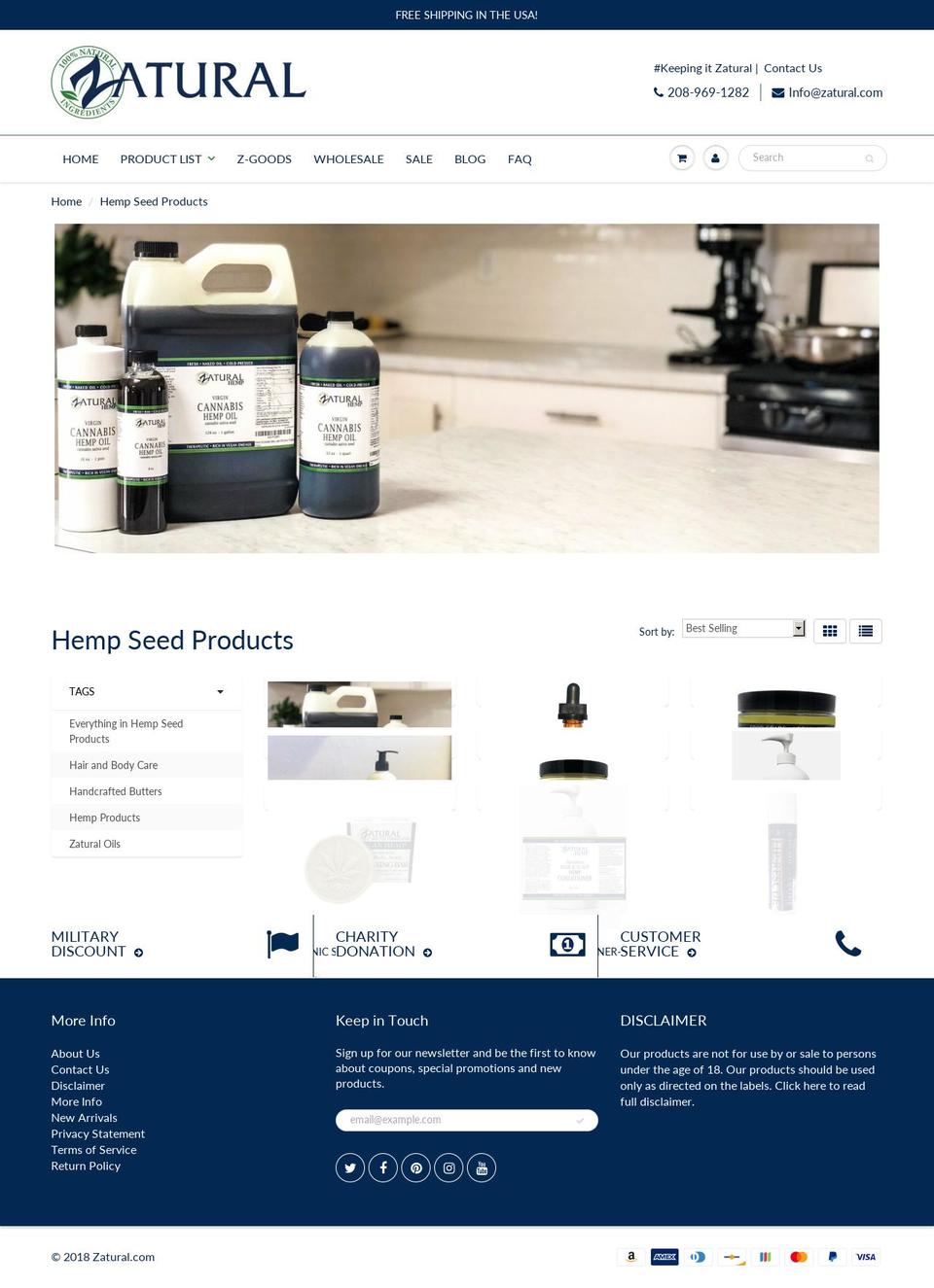 goforhemp.com — Shopify storefront screenshot