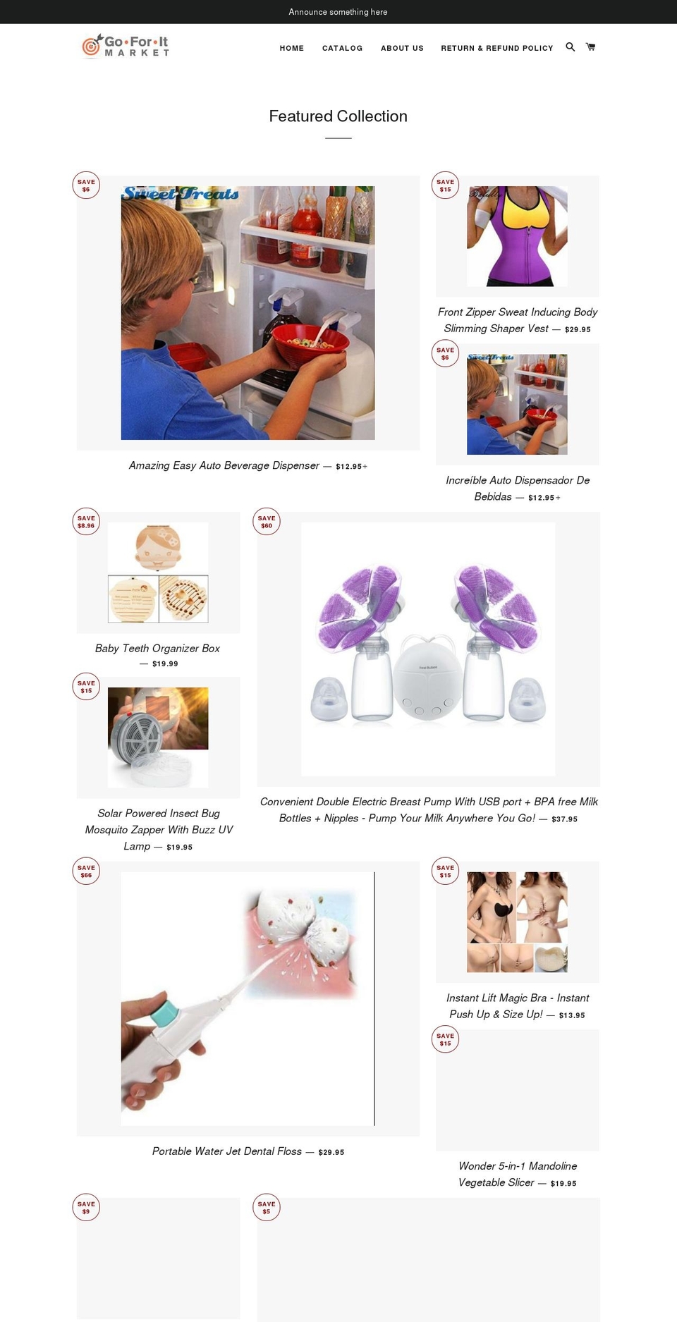 goforitmarket.com — Shopify storefront screenshot