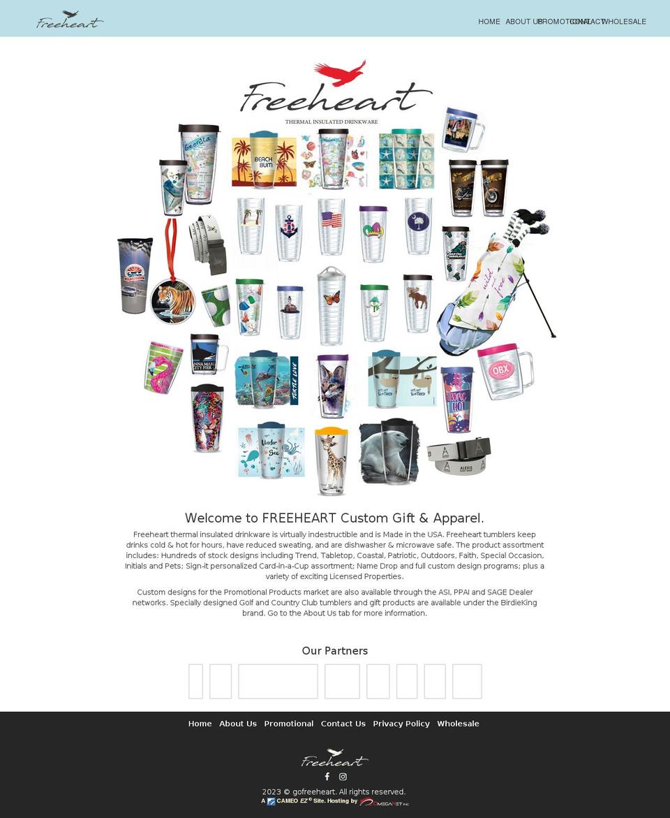 gofreeheart.com shopify website screenshot