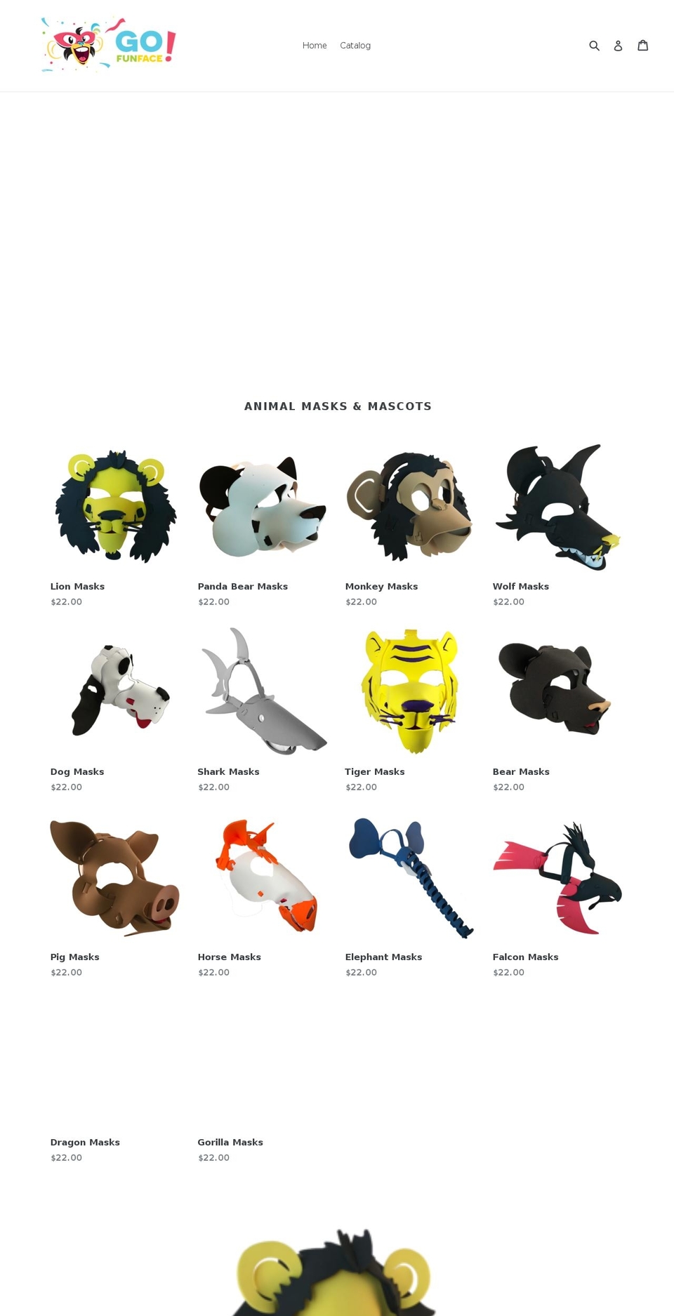 gofunface.com — Shopify storefront screenshot