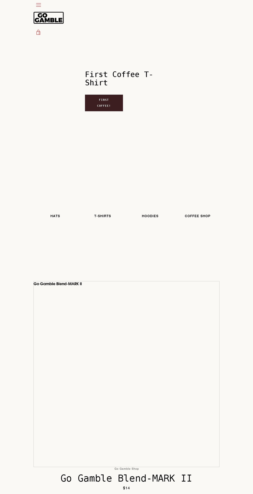 gogambleshop.com shopify website screenshot