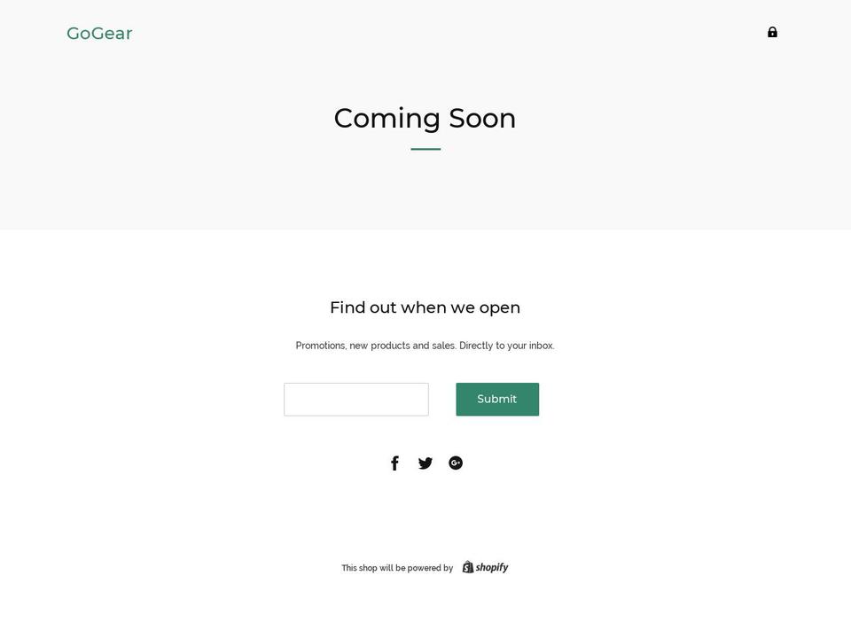 gogear.net shopify website screenshot