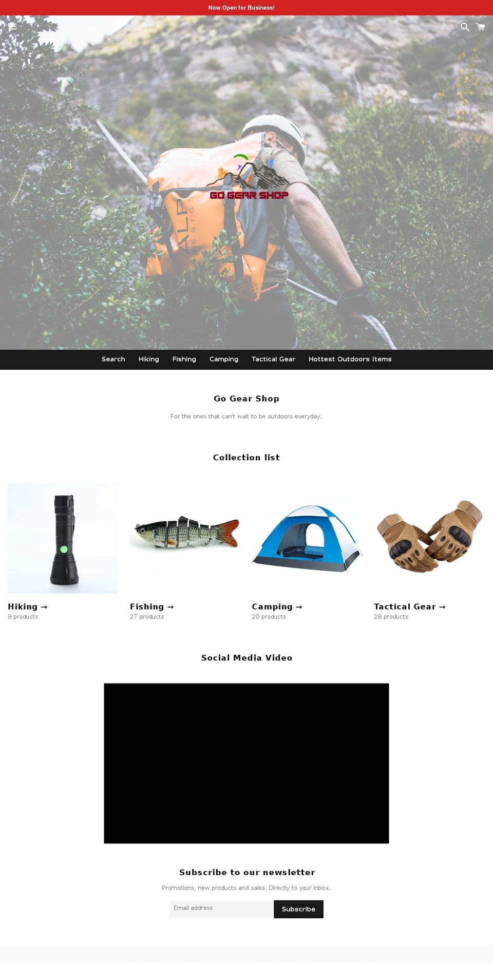 gogearshop.com — Shopify storefront screenshot