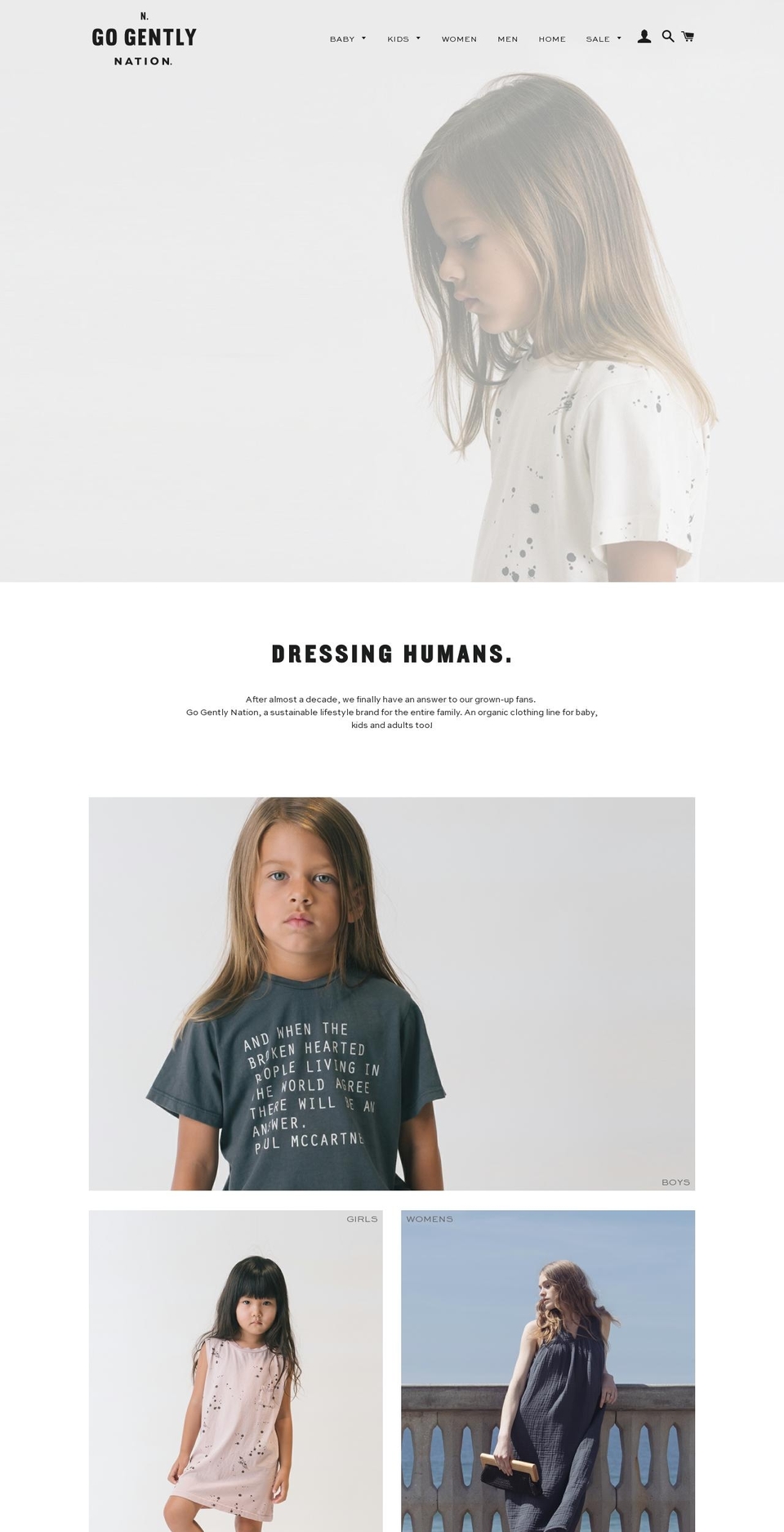 gogentlybaby.com shopify website screenshot