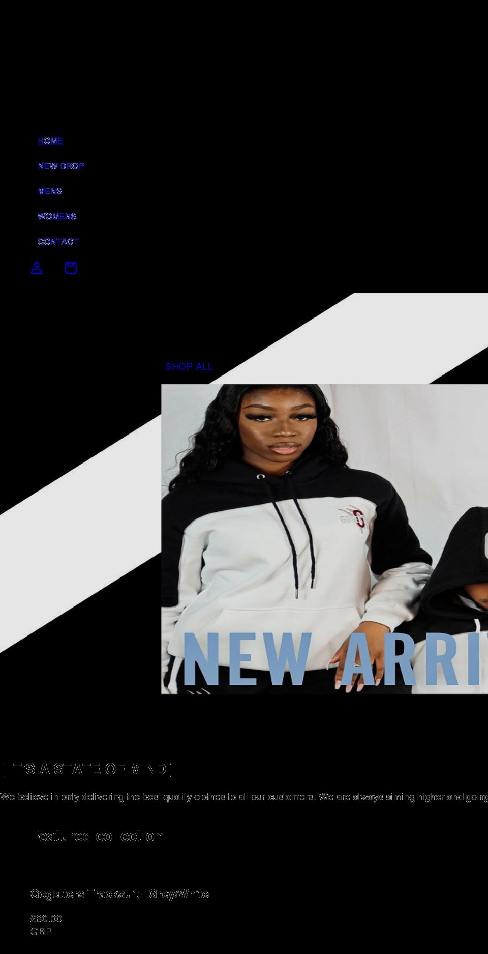gogettersclothing.co.uk shopify website screenshot