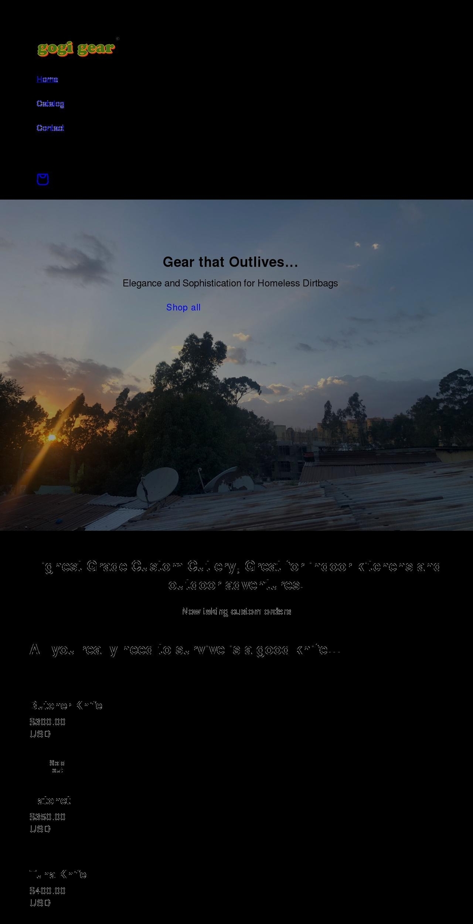 gogigear.com shopify website screenshot