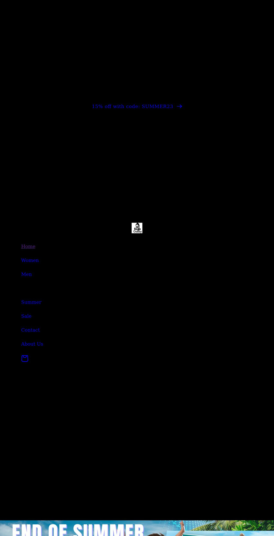 gogogabby.com shopify website screenshot