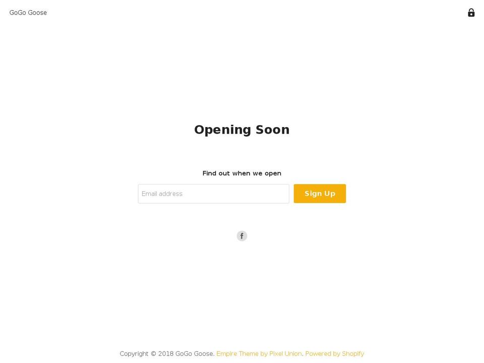 gogogoose.com — Shopify storefront screenshot