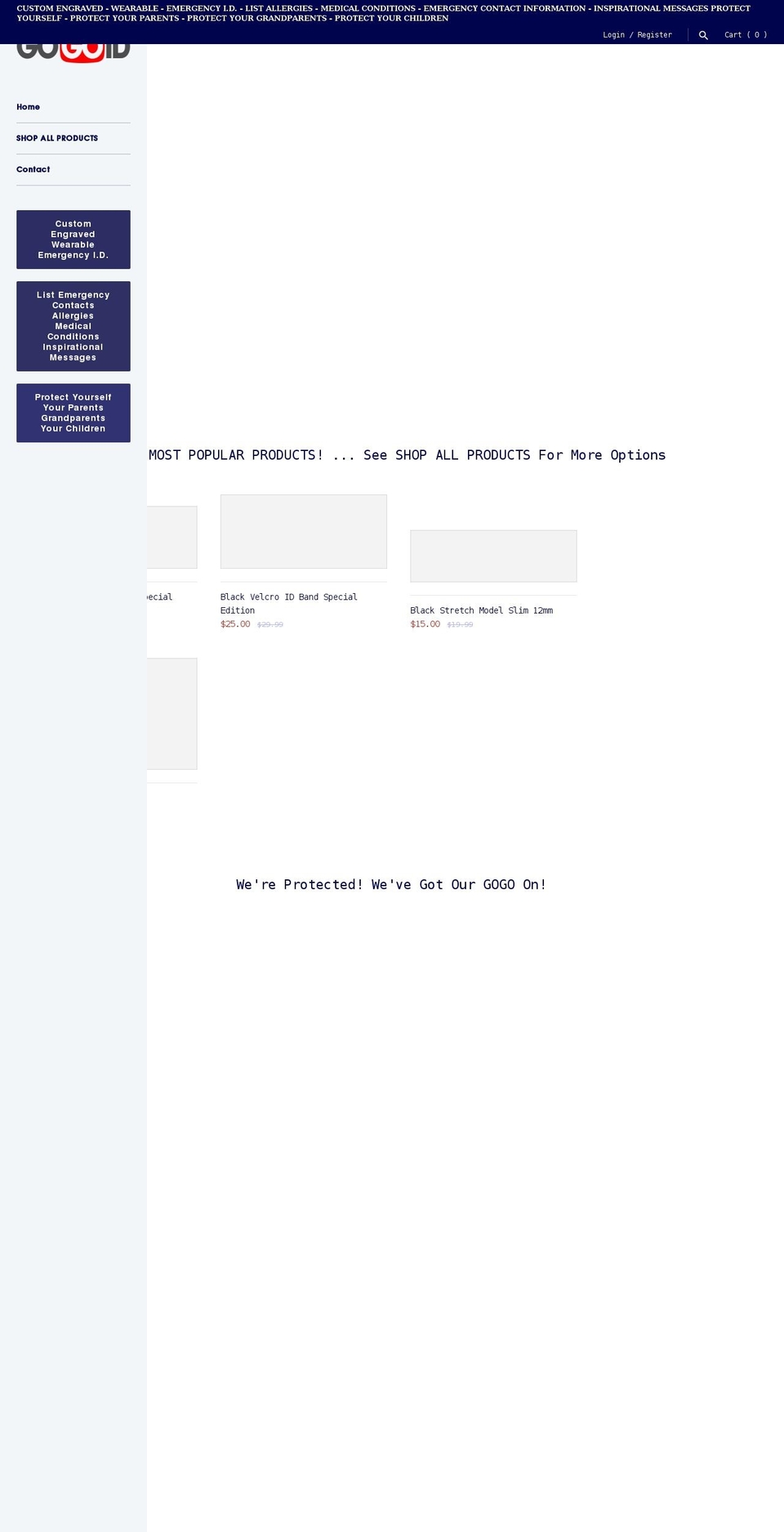 gogoid.com shopify website screenshot