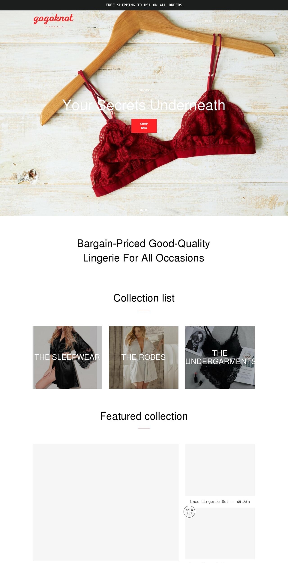 gogoknot.com — Shopify storefront screenshot