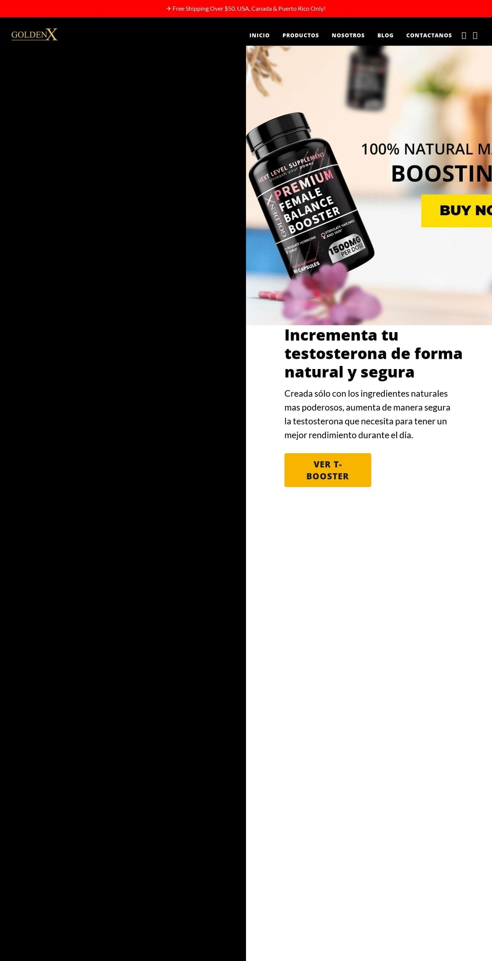 gogoldenx.com shopify website screenshot
