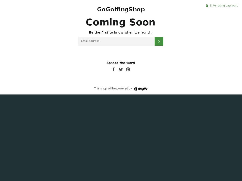 gogolfingshop.com — Shopify storefront screenshot