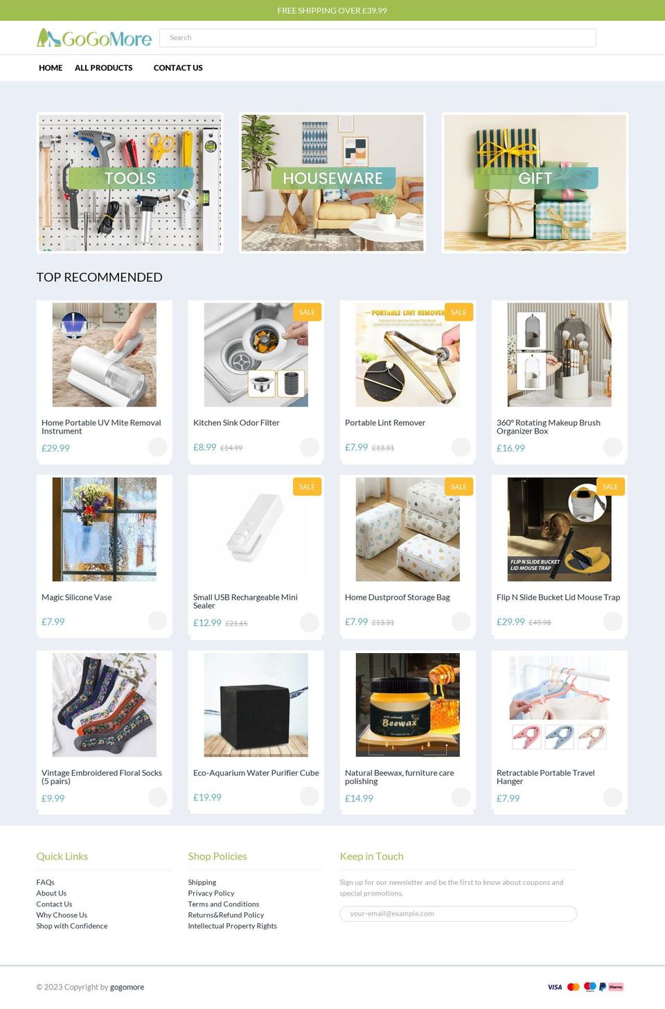 gogomore.co.uk shopify website screenshot