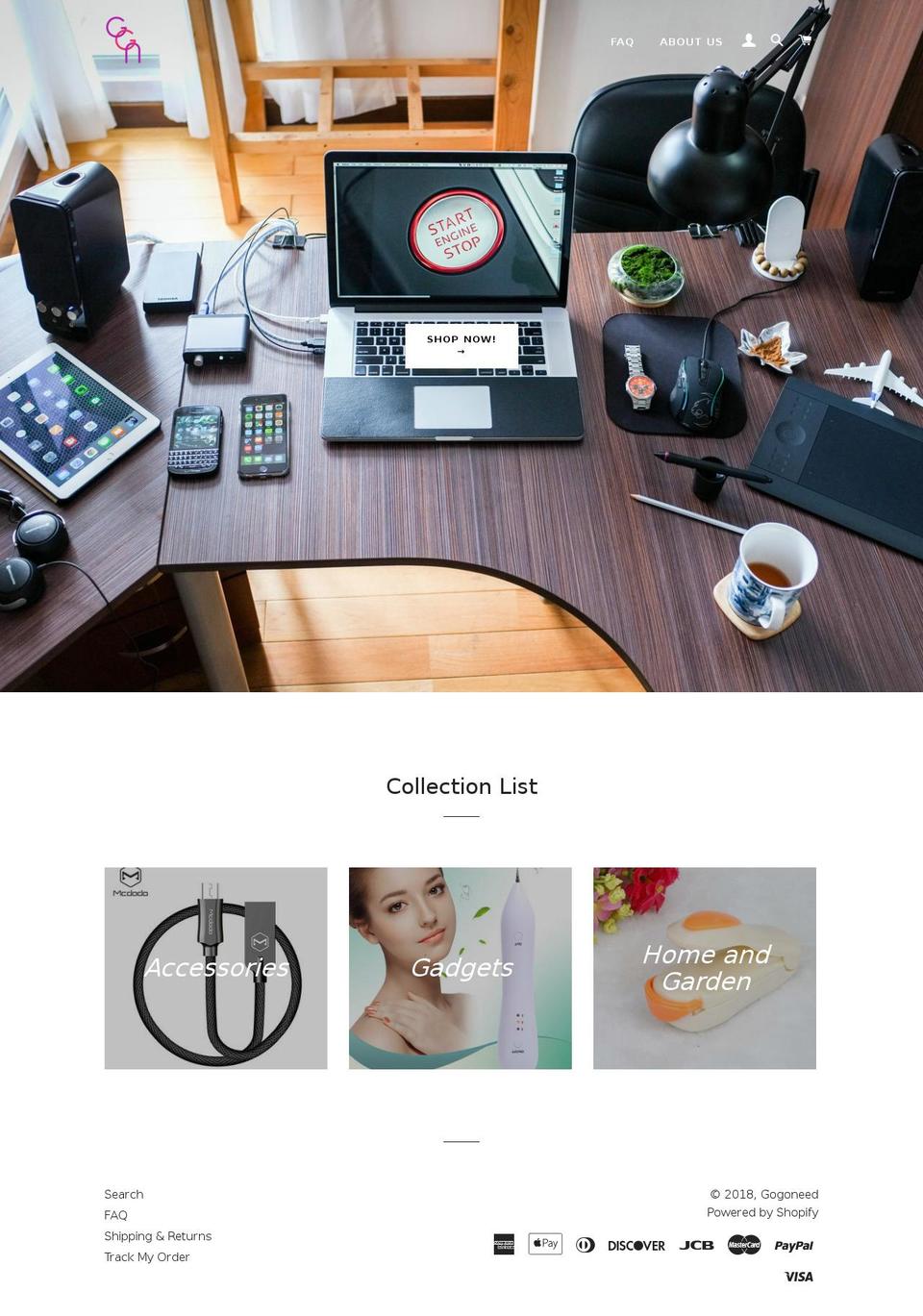 gogoneed.com — Shopify storefront screenshot