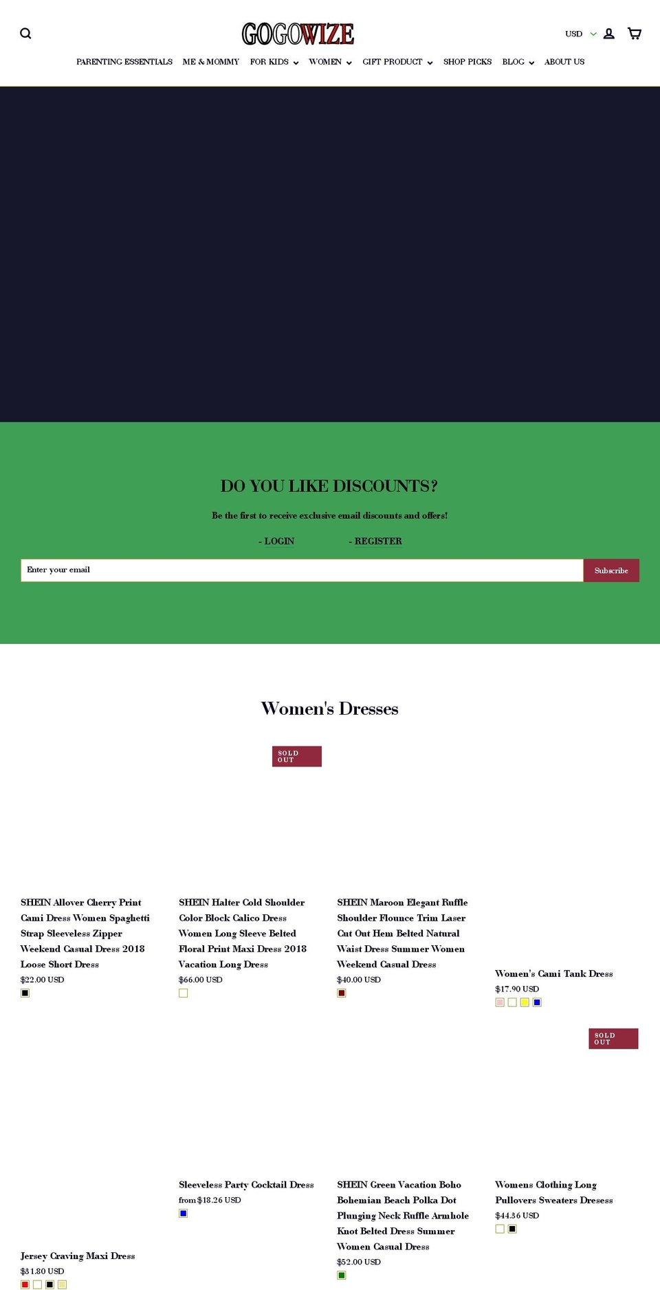 gogowize.com — Shopify storefront screenshot