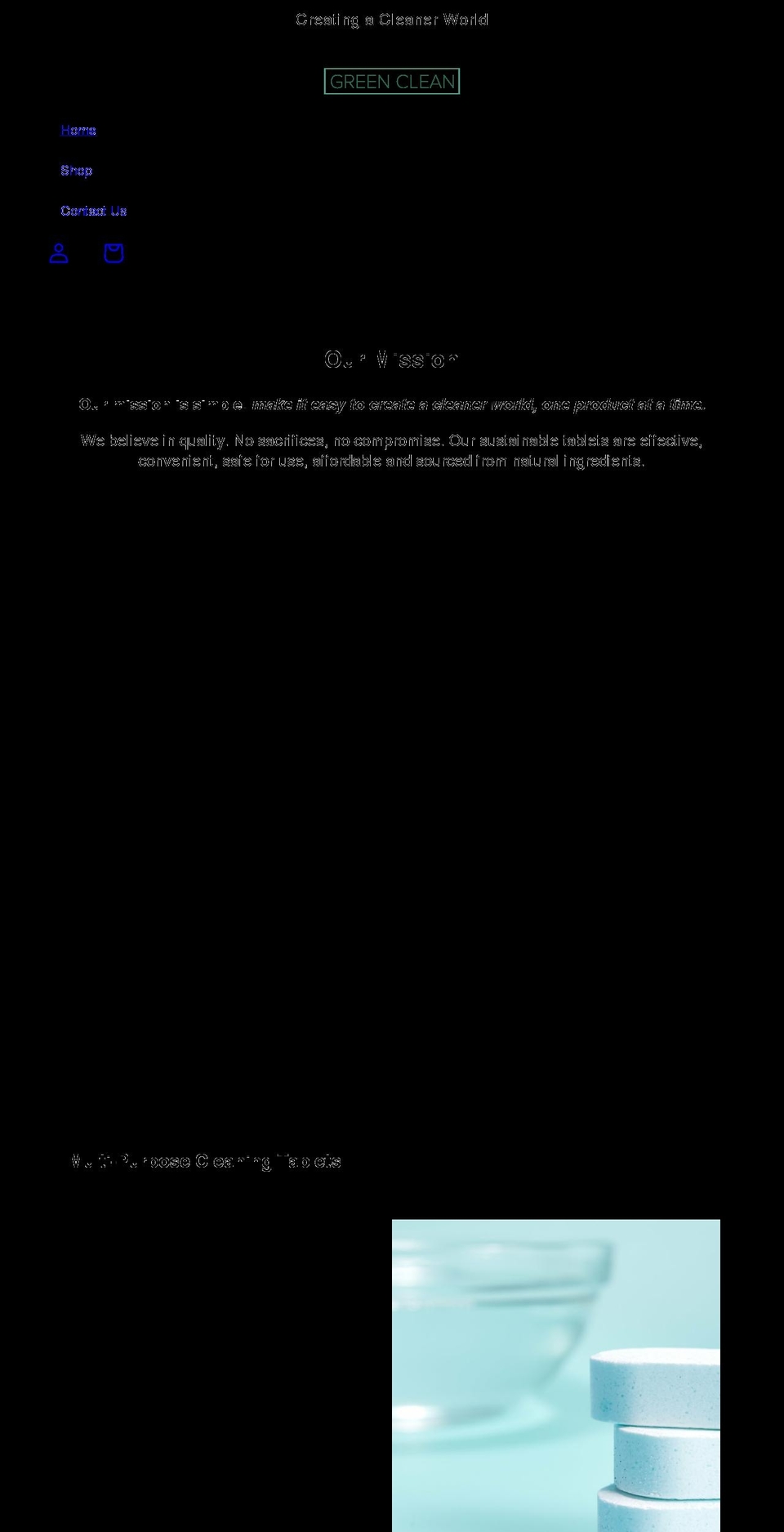 gogreenclean.org shopify website screenshot
