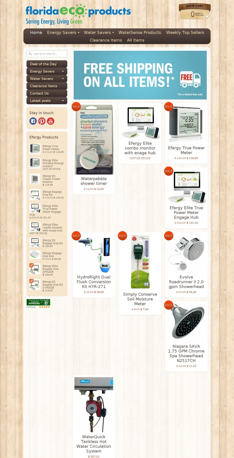 gogreenitems.com shopify website screenshot