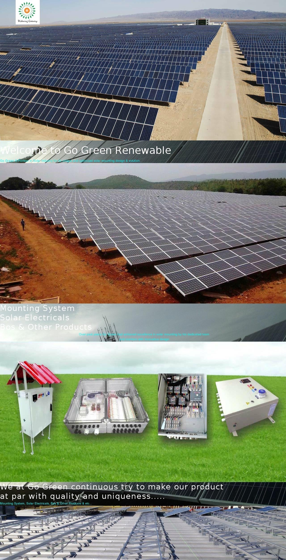 gogreenrenewable.com shopify website screenshot