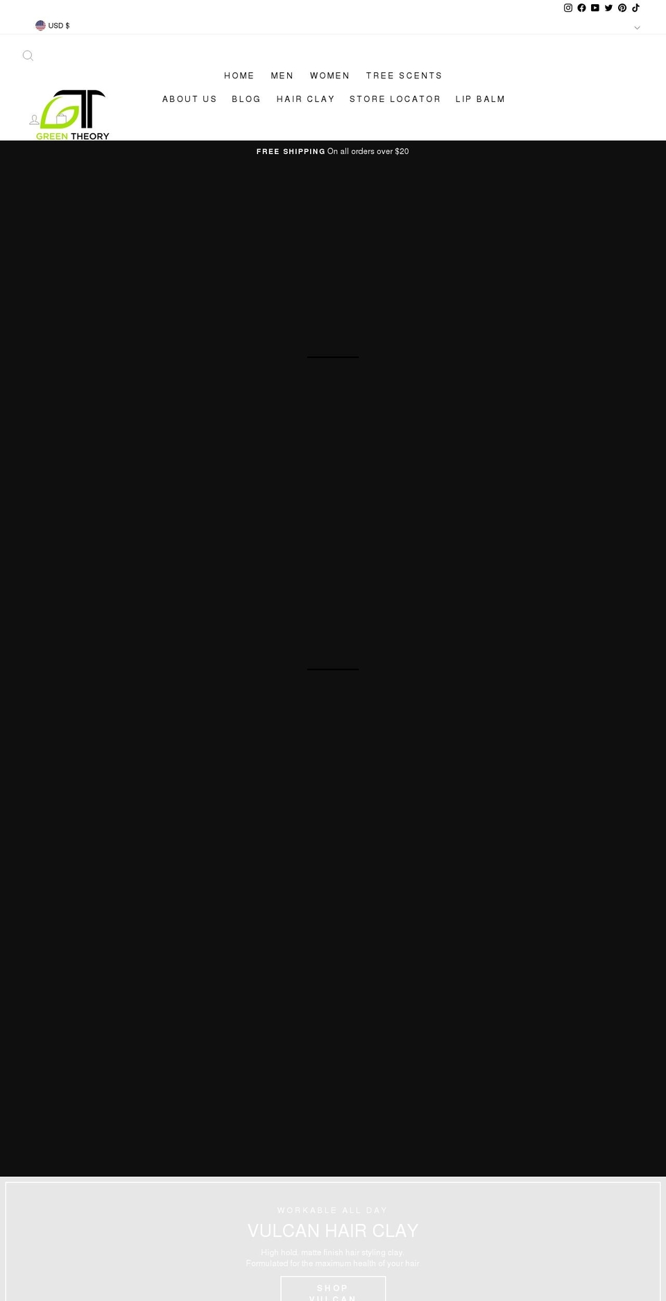 gogreentheory.com — Shopify storefront screenshot