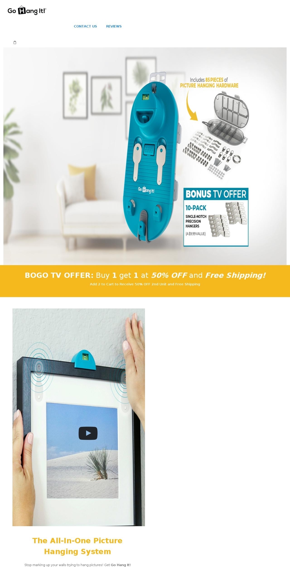 gohangit.com shopify website screenshot