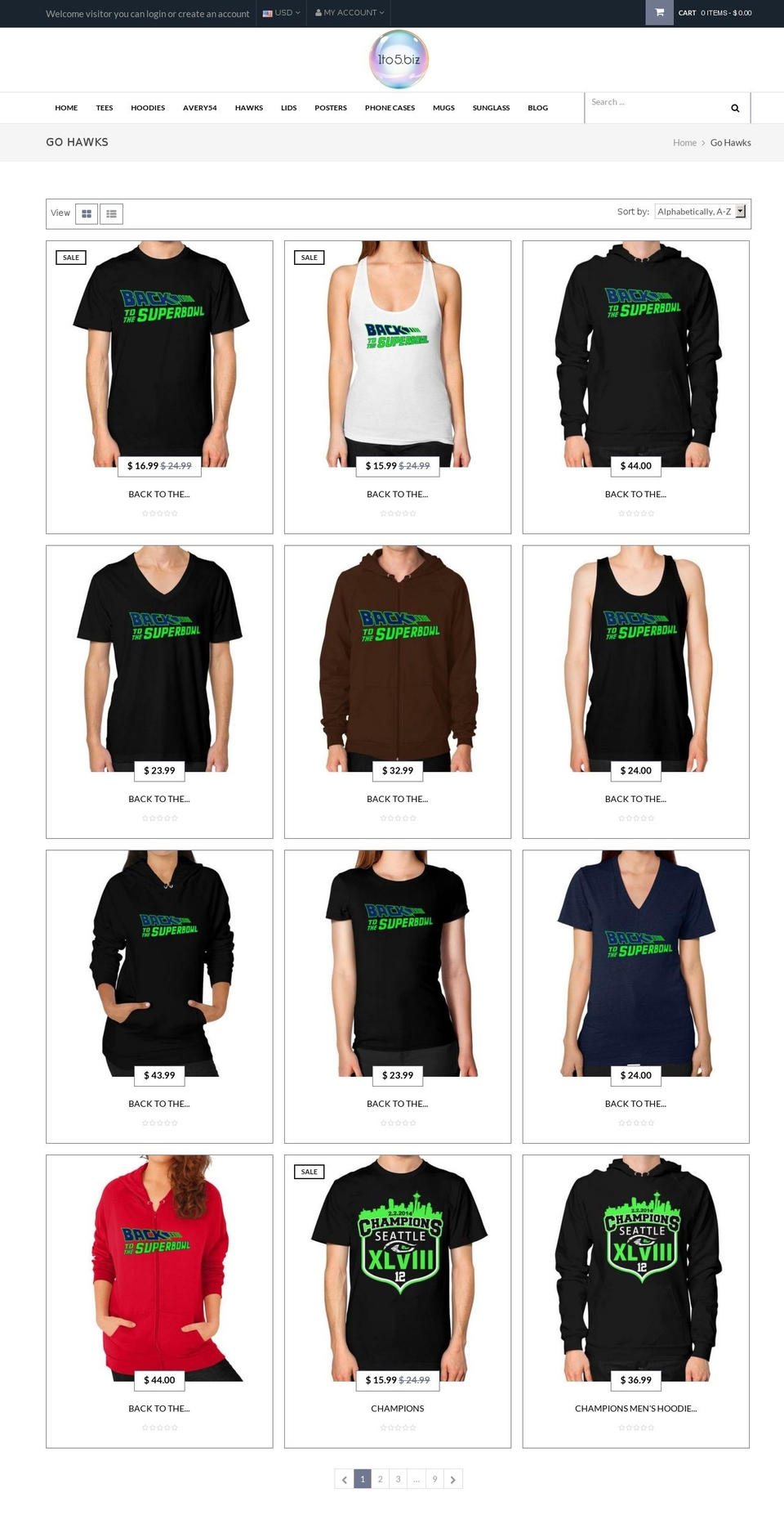 gohawksorgohome.com shopify website screenshot