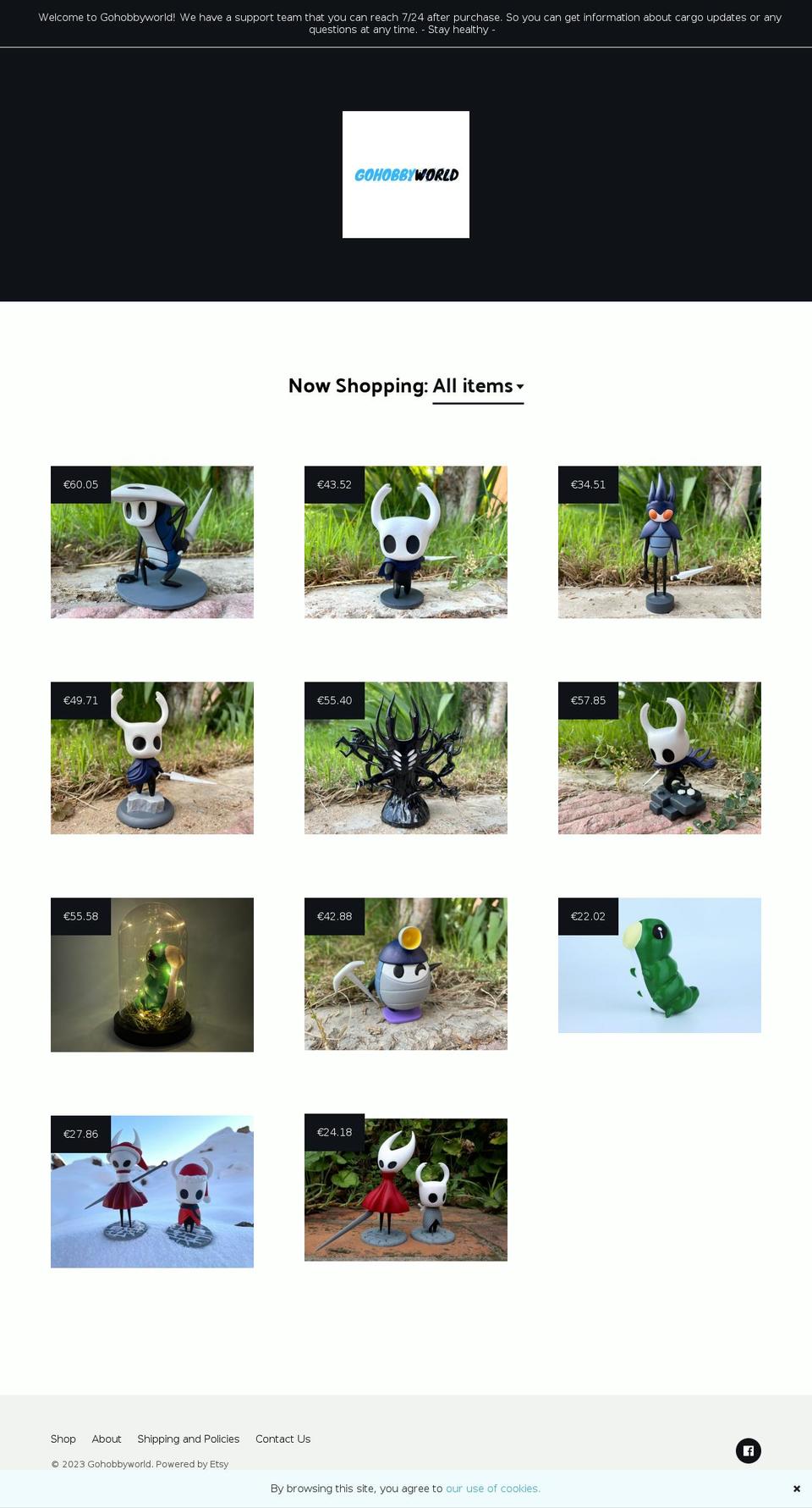 gohobbyworld.com — Shopify storefront screenshot