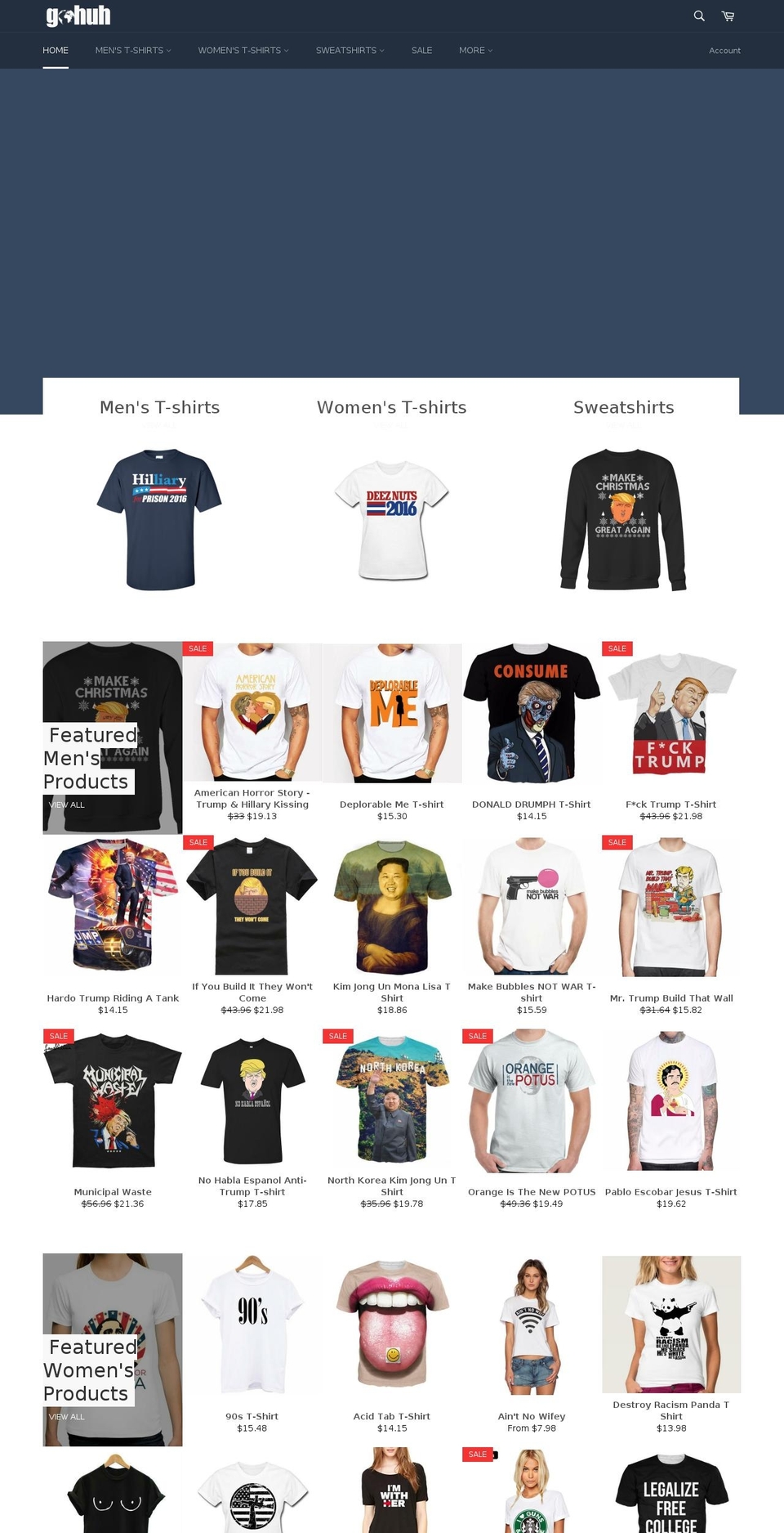 gohuh.com shopify website screenshot