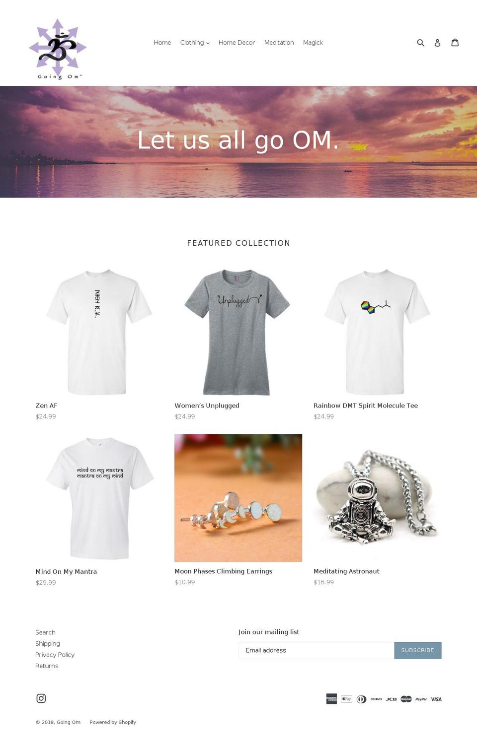 goingom.com — Shopify storefront screenshot