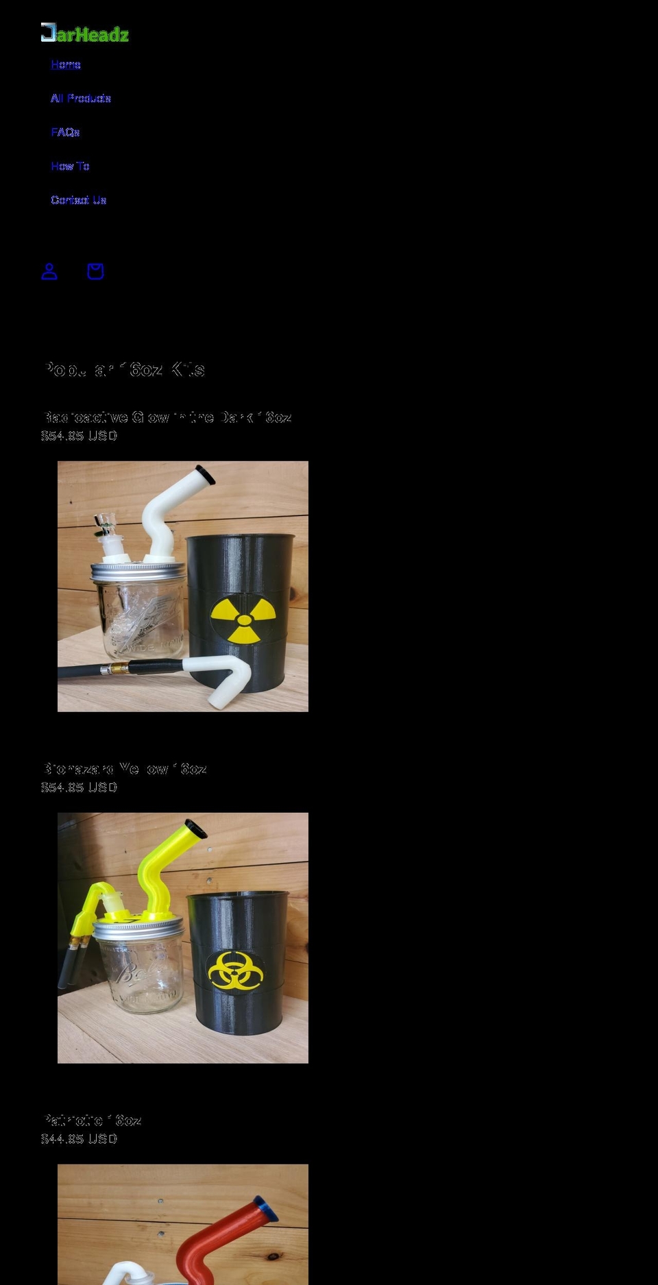 gojarheadz.com shopify website screenshot