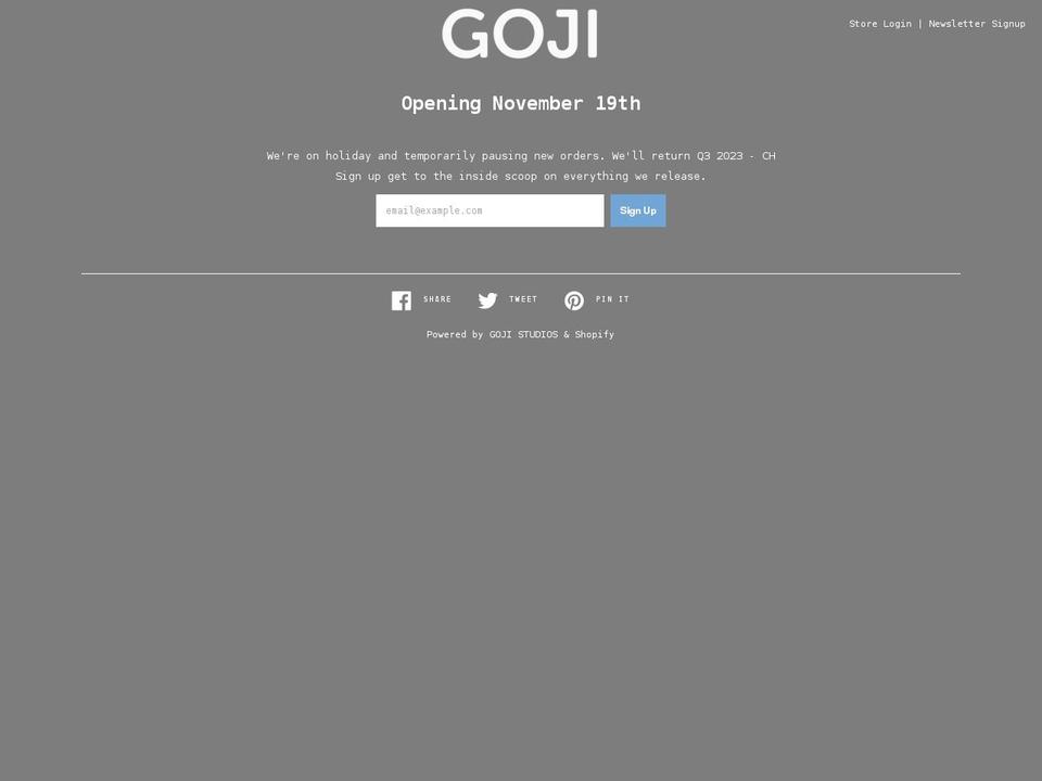 gojinyc.com shopify website screenshot