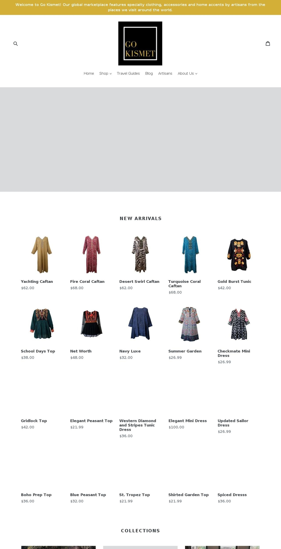 gokismet.com shopify website screenshot