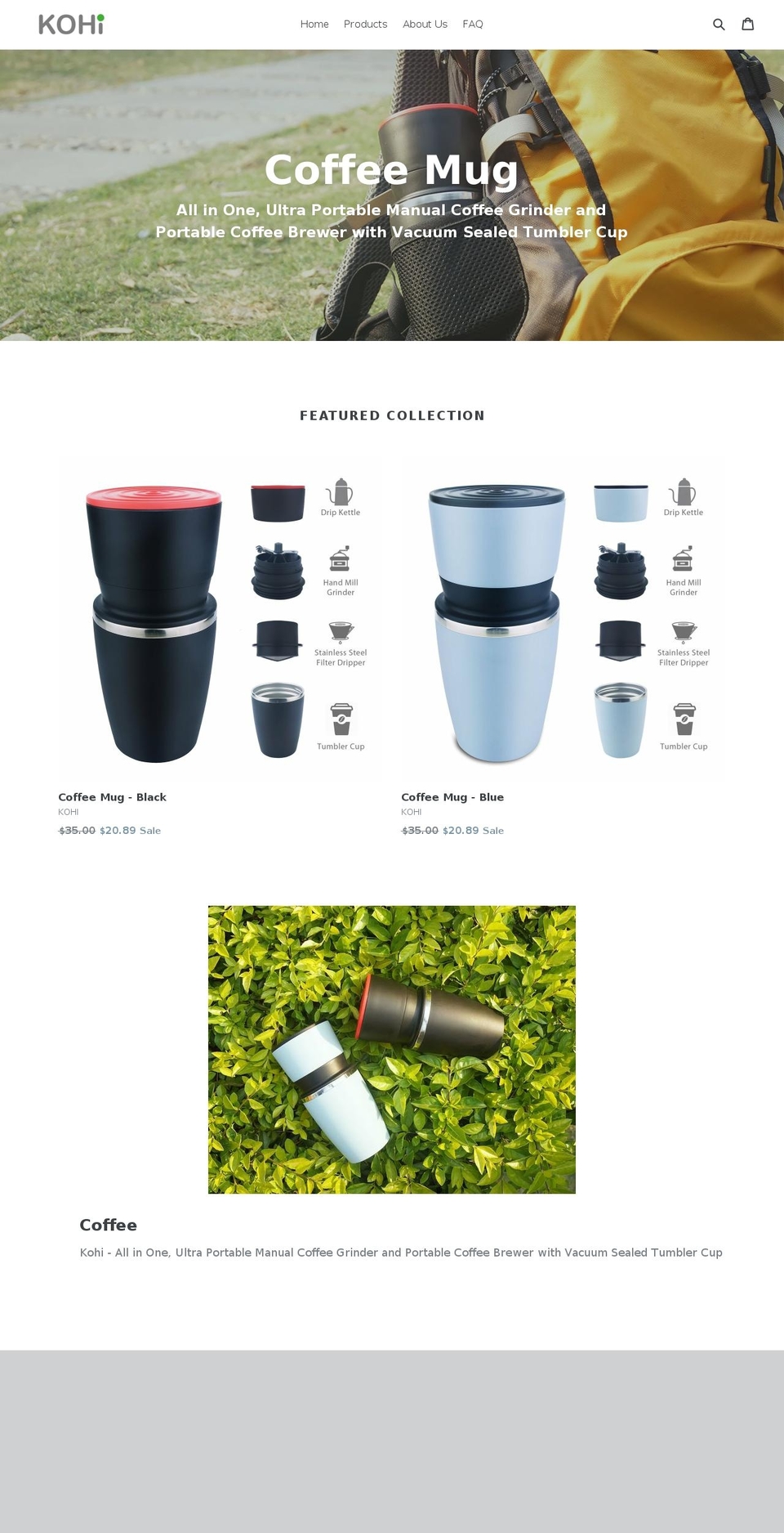 gokohi.com — Shopify storefront screenshot