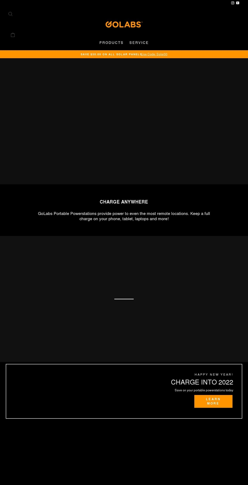 golabs.com shopify website screenshot