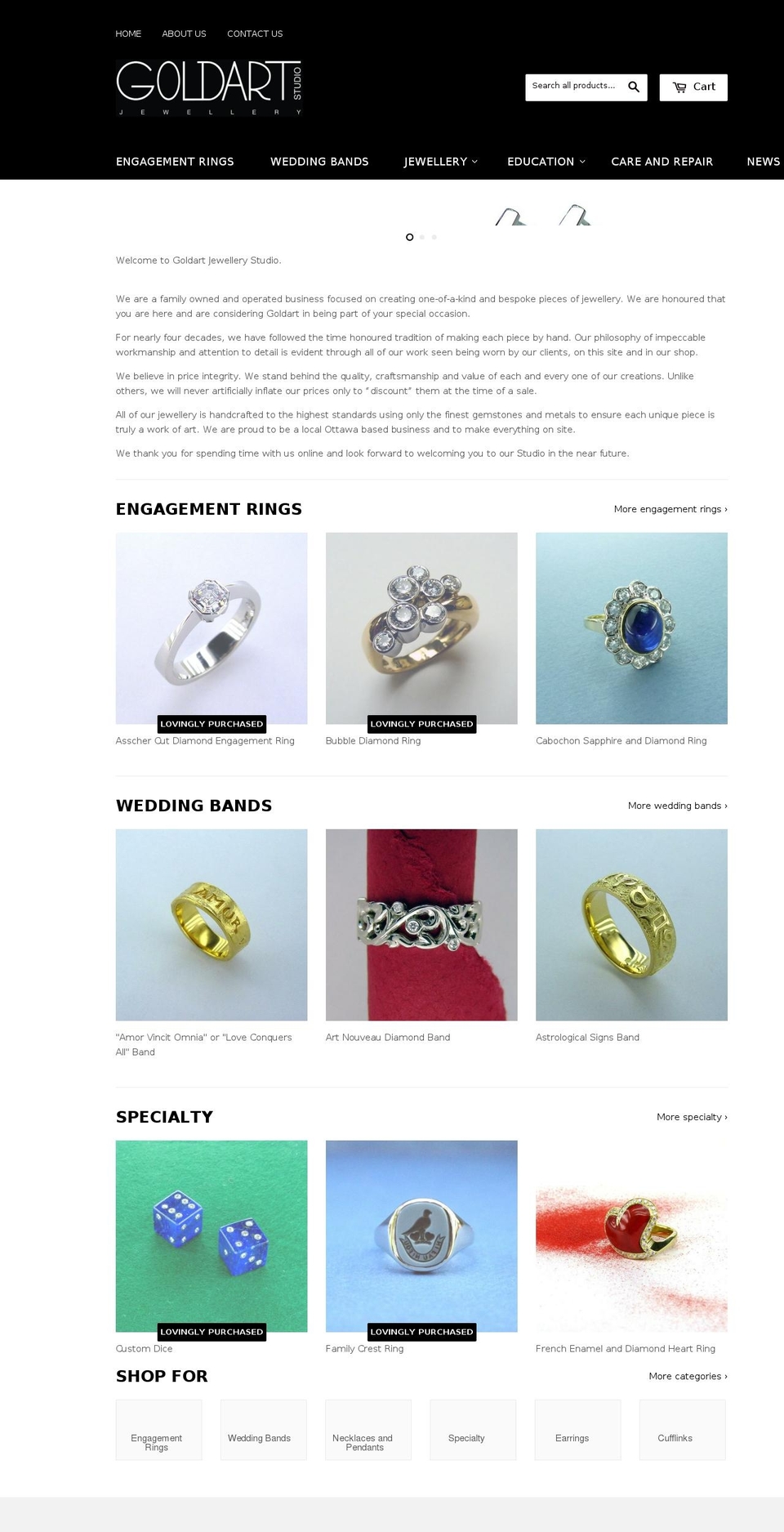 gold-art.com shopify website screenshot