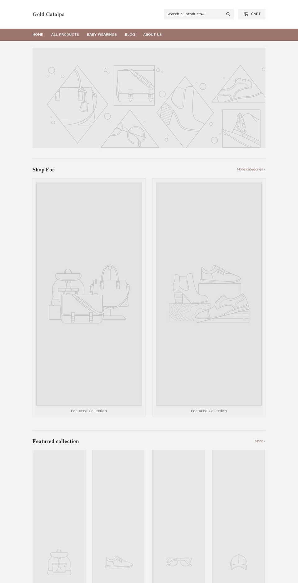 gold-catalpa.com shopify website screenshot