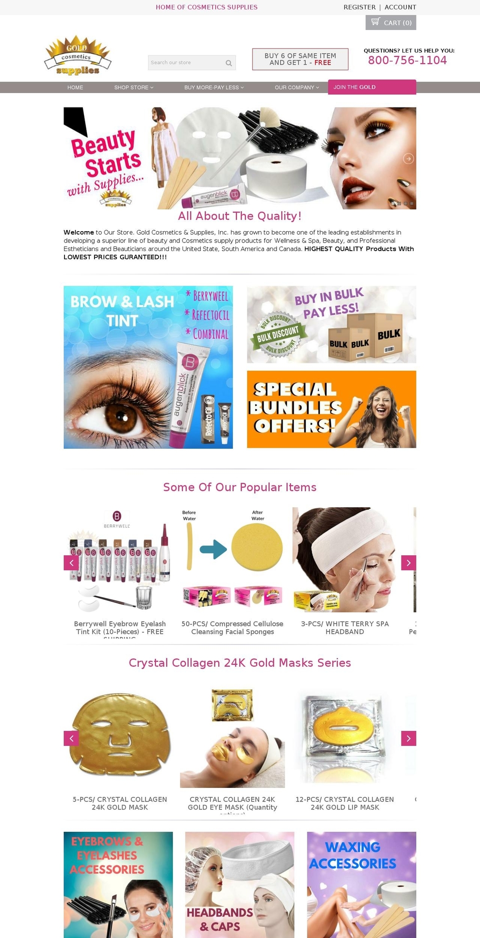 optimofinal - original Shopify theme site example gold-cosmetics-supp.myshopify.com