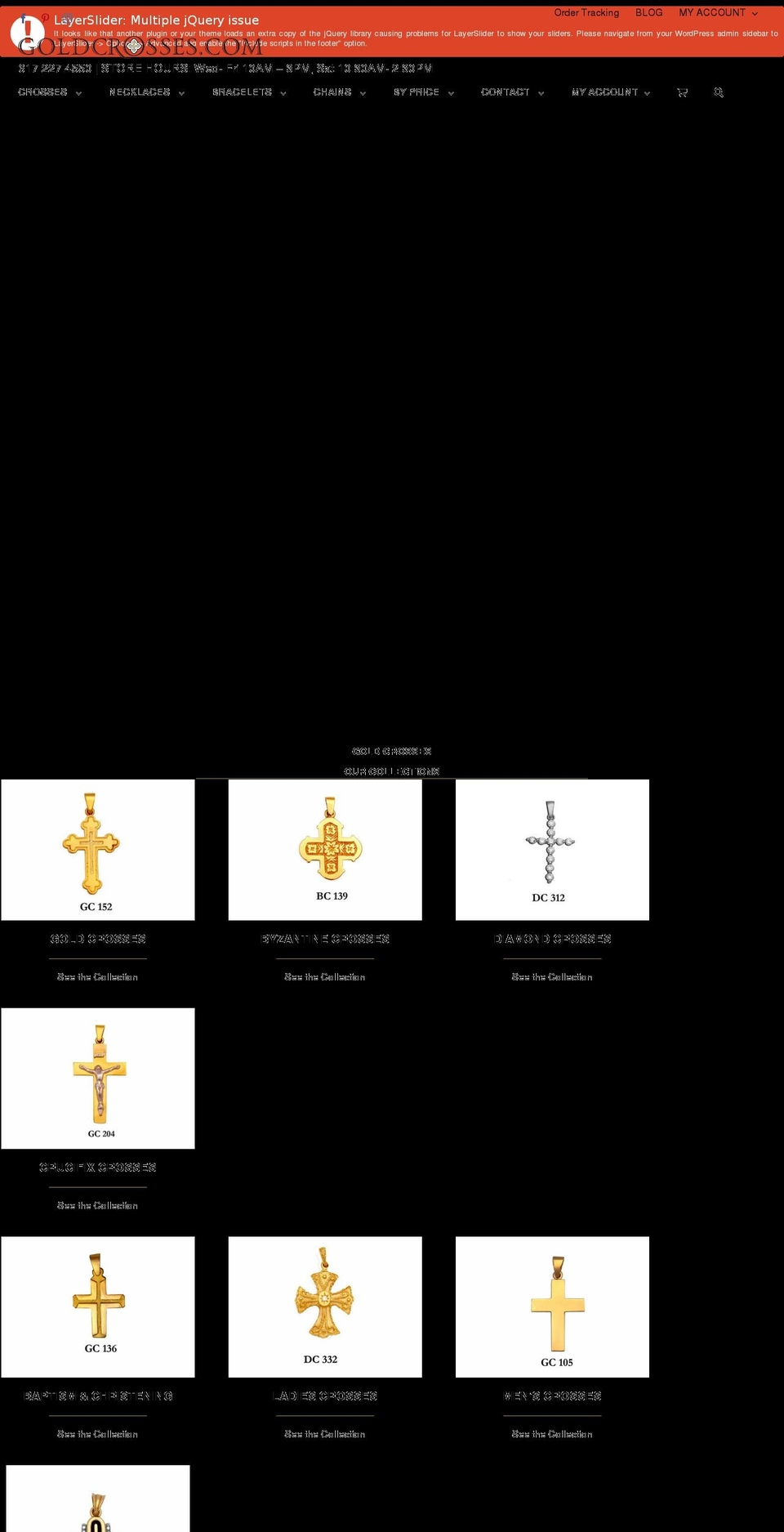 gold-crosses.com — Shopify storefront screenshot