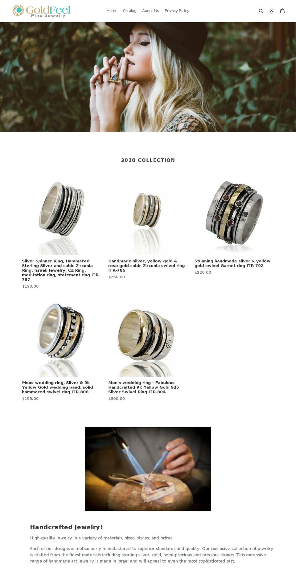 gold-feel.com — Shopify storefront screenshot