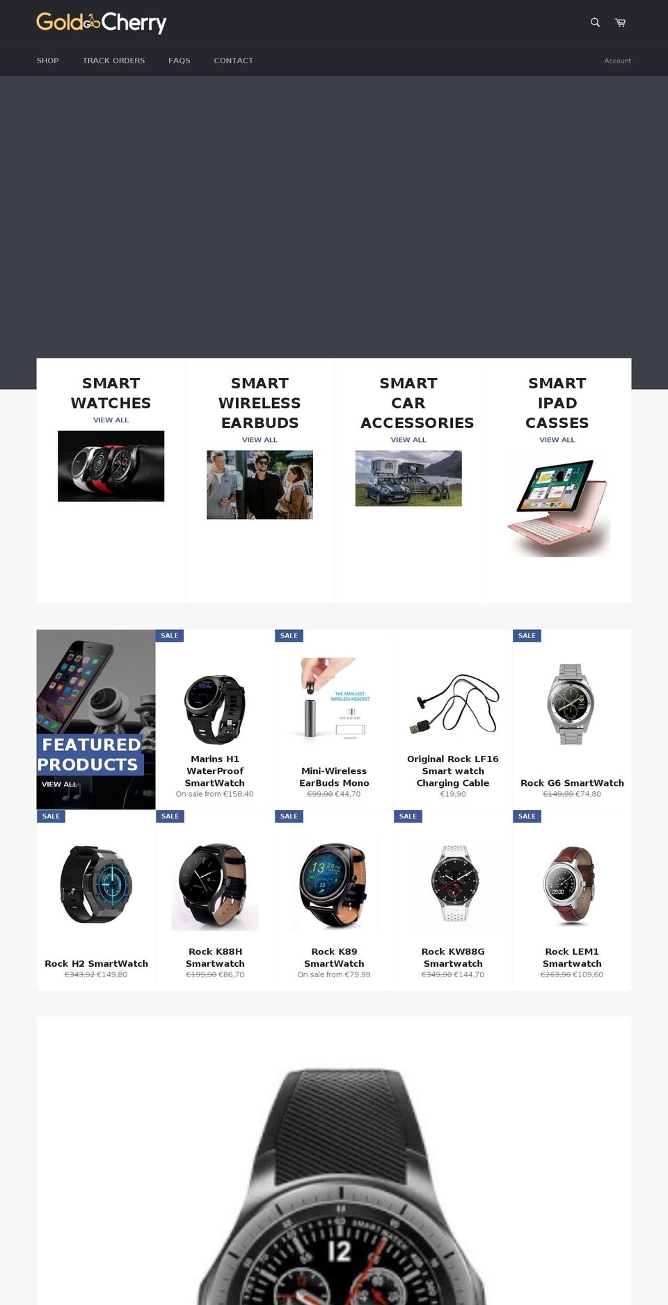goldandcherry-us.com shopify website screenshot