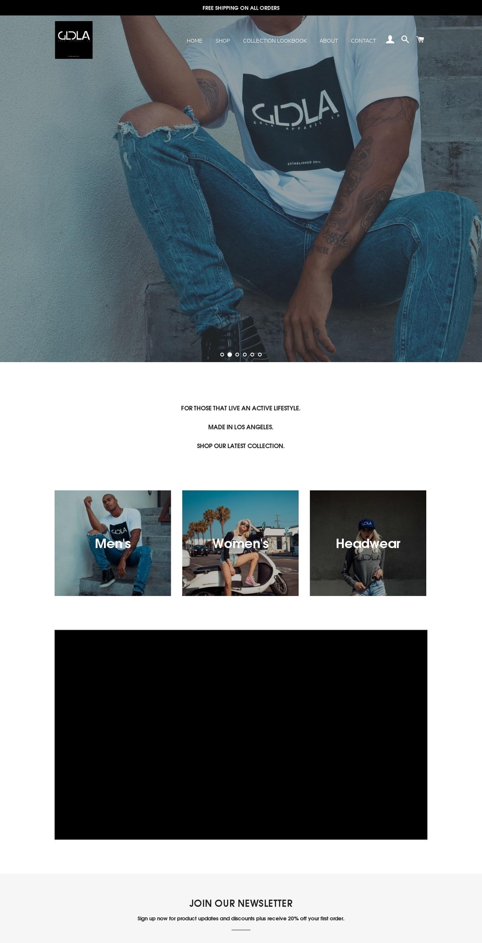 goldapparella.com — Shopify storefront screenshot
