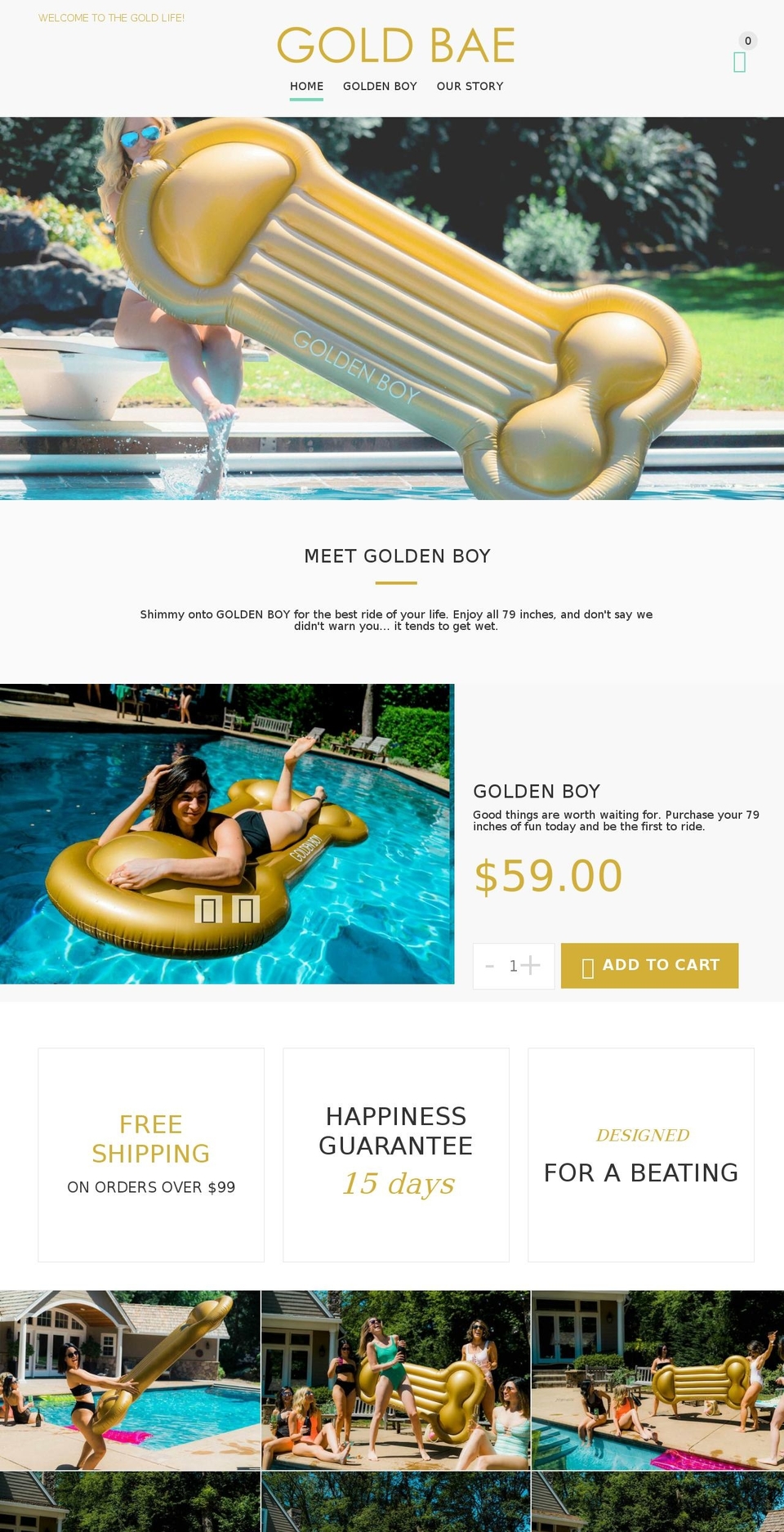 goldbae.com — Shopify storefront screenshot