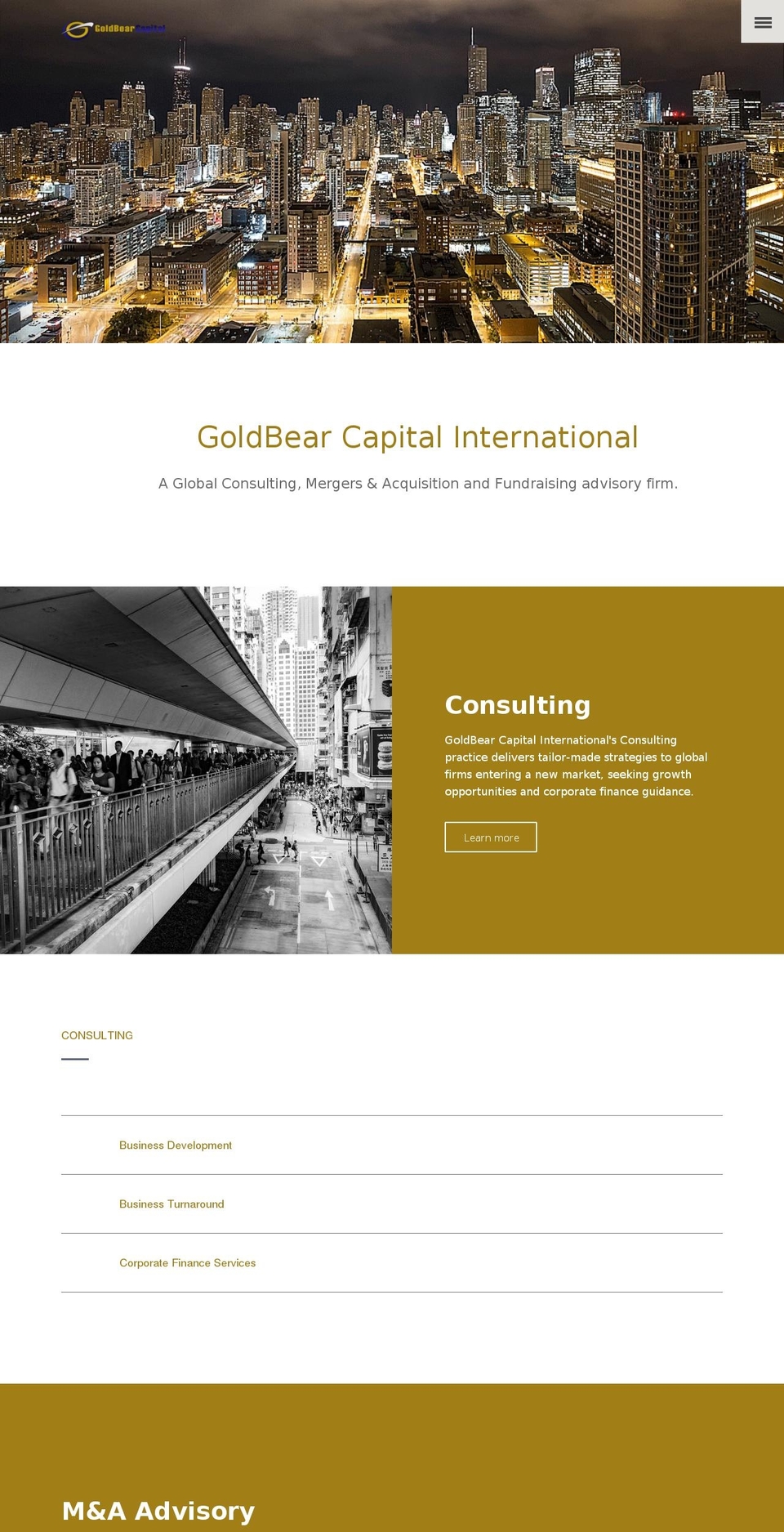 goldbearcapital.com — Shopify storefront screenshot
