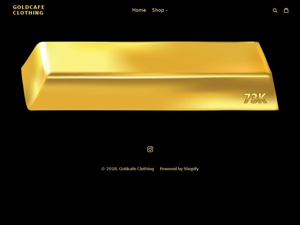 goldcafeclothing.com — Shopify storefront screenshot