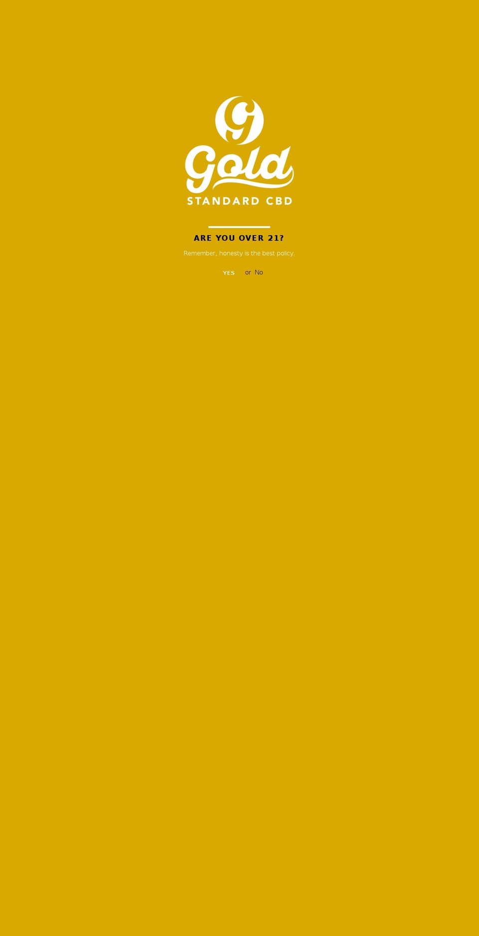 goldcbd.com — Shopify storefront screenshot