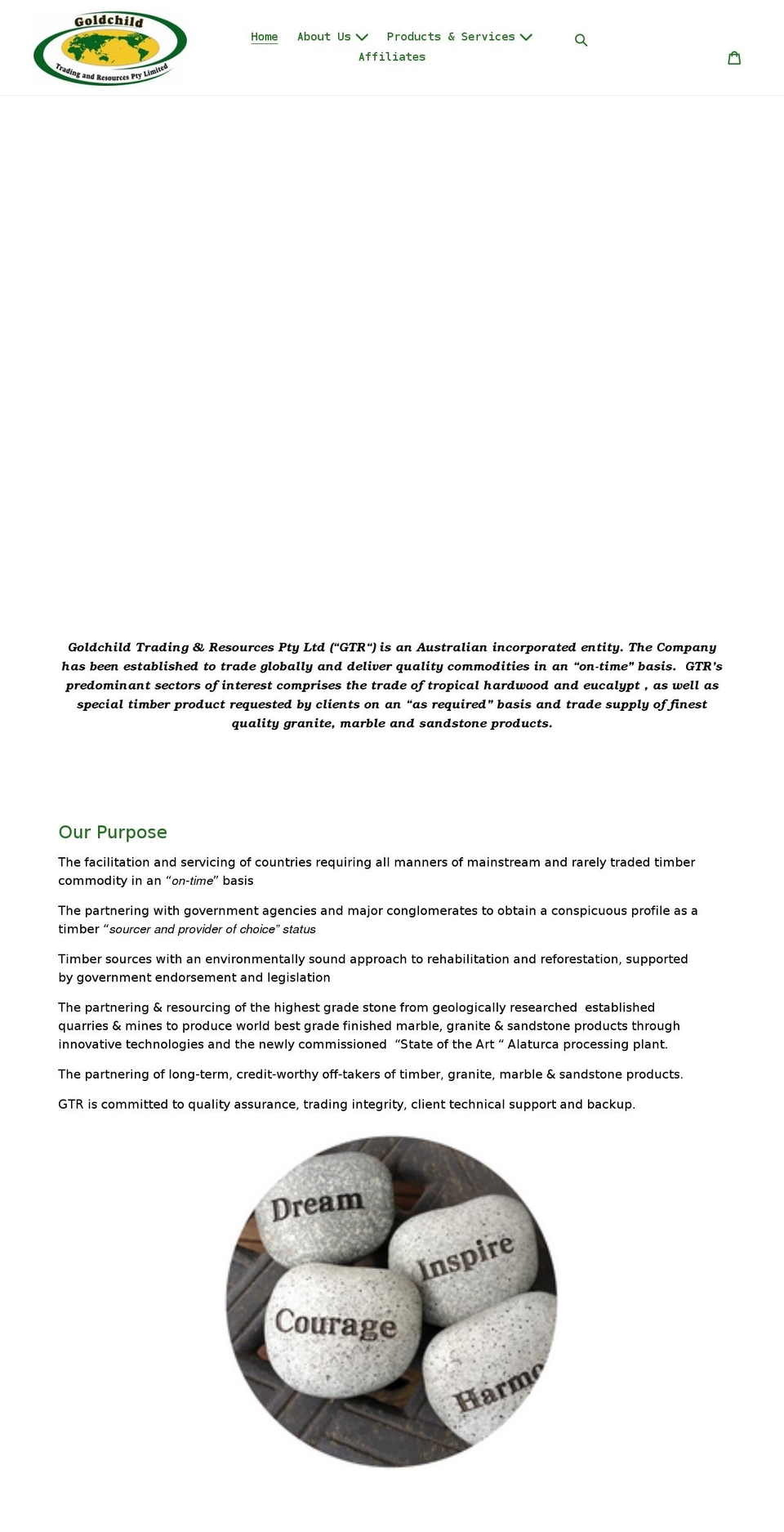 goldchildtrading.net shopify website screenshot