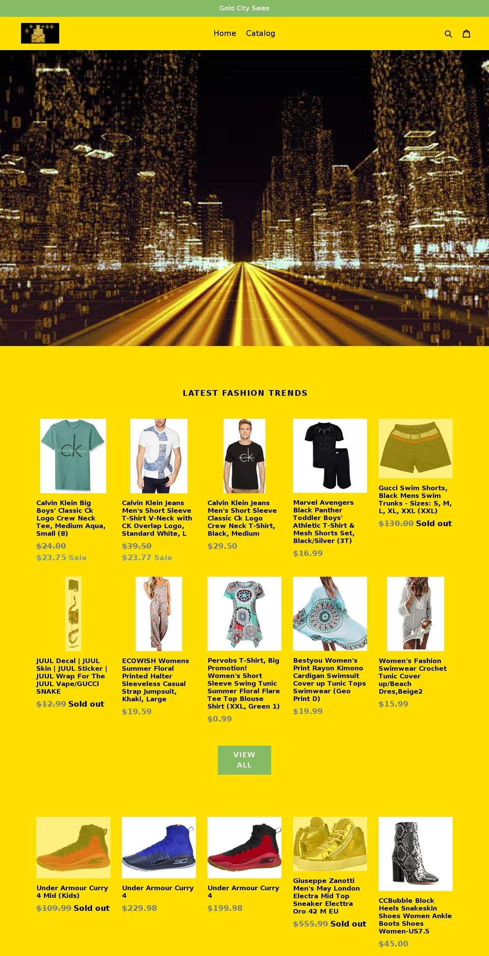 goldcitysales.online shopify website screenshot